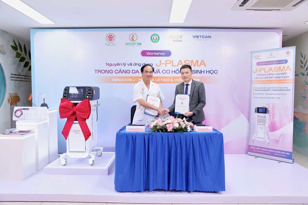 TRUNG TÂM THẨM MỸ 108 CHÍNH THỨC CHUYỂN GIAO VÀ ỨNG DỤNG LÂM SÀNG CÔNG NGHỆ J-PLASMA (RENUVION)